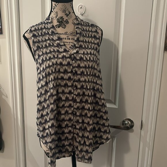 Anthropologie Maeve Sleeveless Pattern Top XS - Picture 7 of 7